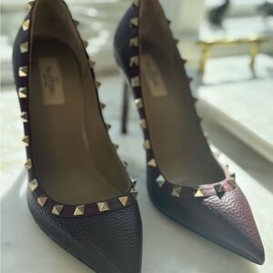 Valentino Bordeaux Rockstuf Women's Heels 39 new no box